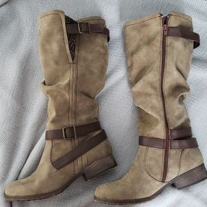 Tall brown boots